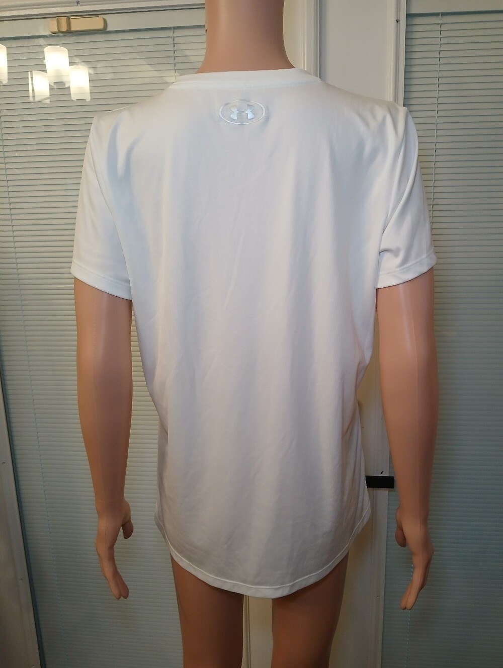 Under Armour White V-Neck Performance Tee - Picture 3 of 5